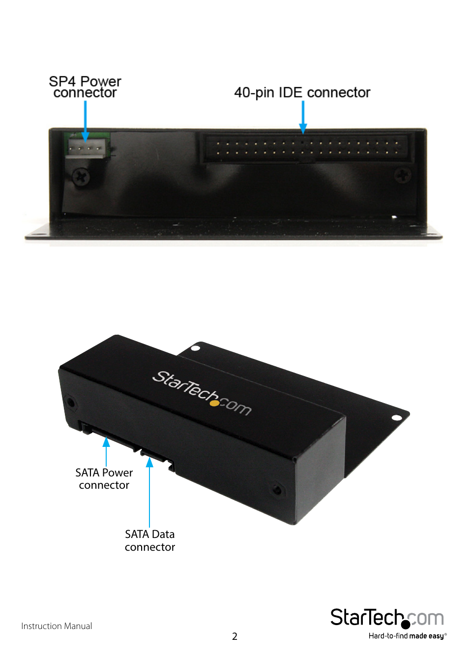 StarTech.com SAT2IDEADP User Manual | Page 5 / 11