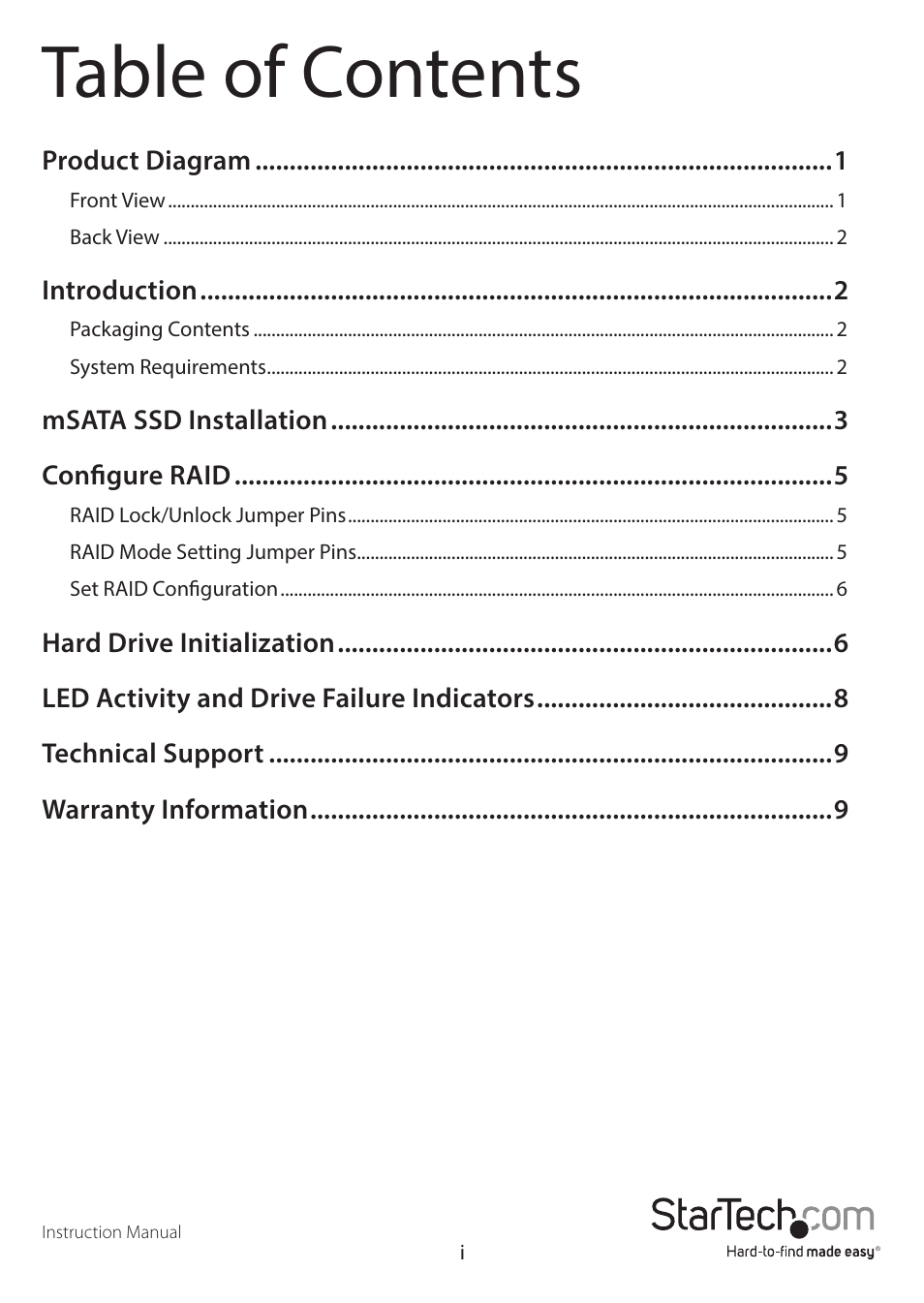 StarTech.com 25SAT22MSAT User Manual | Page 3 / 13