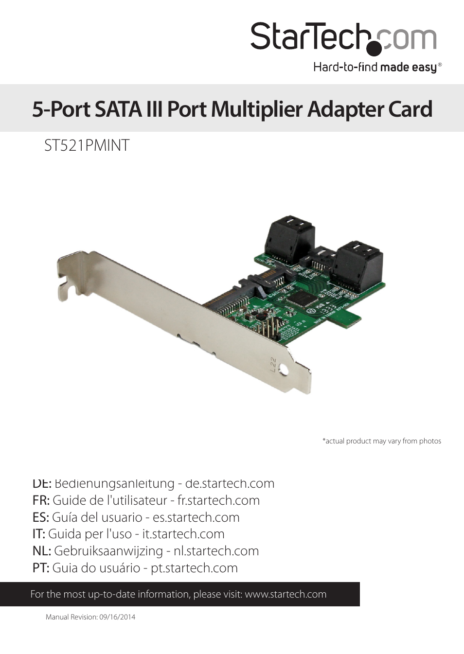 StarTech.com ST521PMINT User Manual | 11 pages