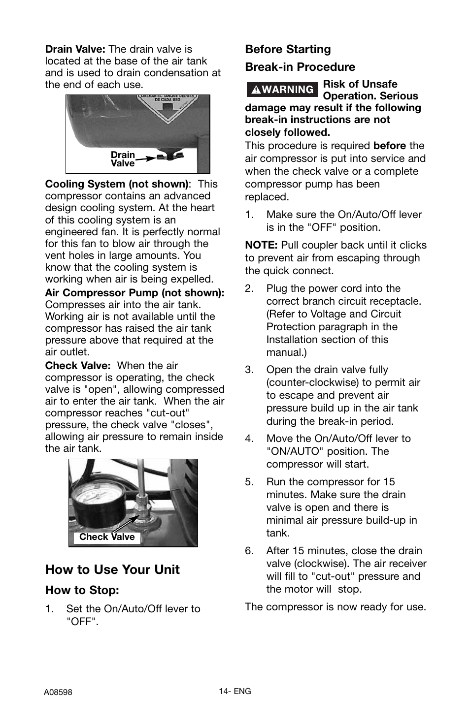 How to use your unit | Craftsman 919.167242 User Manual | Page 14 / 44