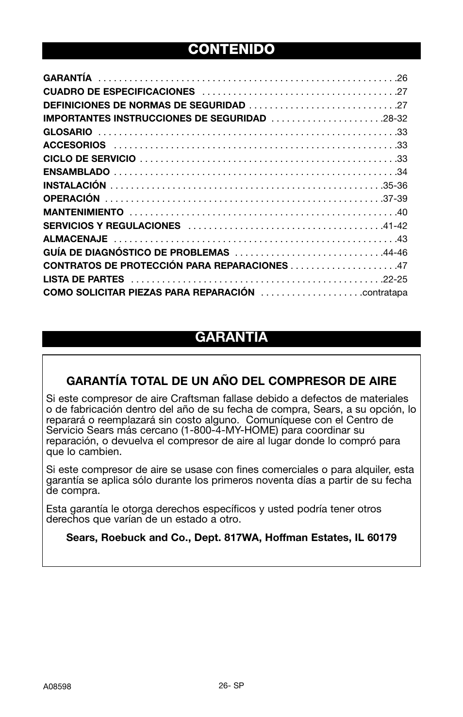 Craftsman 919.167242 User Manual | Page 22 / 44