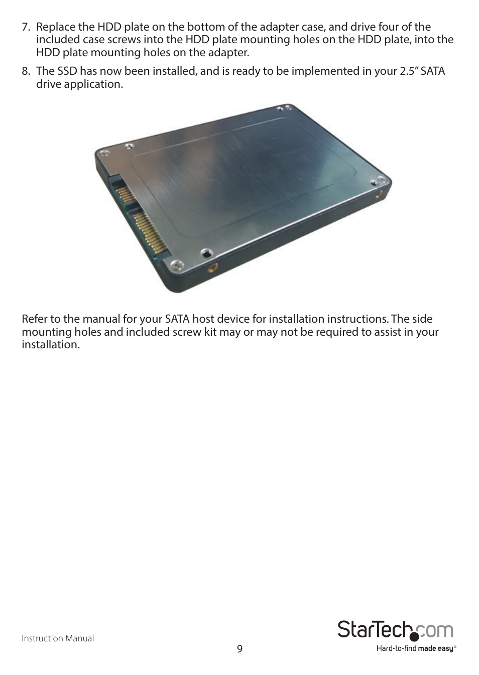 StarTech.com SAT2M2NGFF25 User Manual | Page 12 / 15