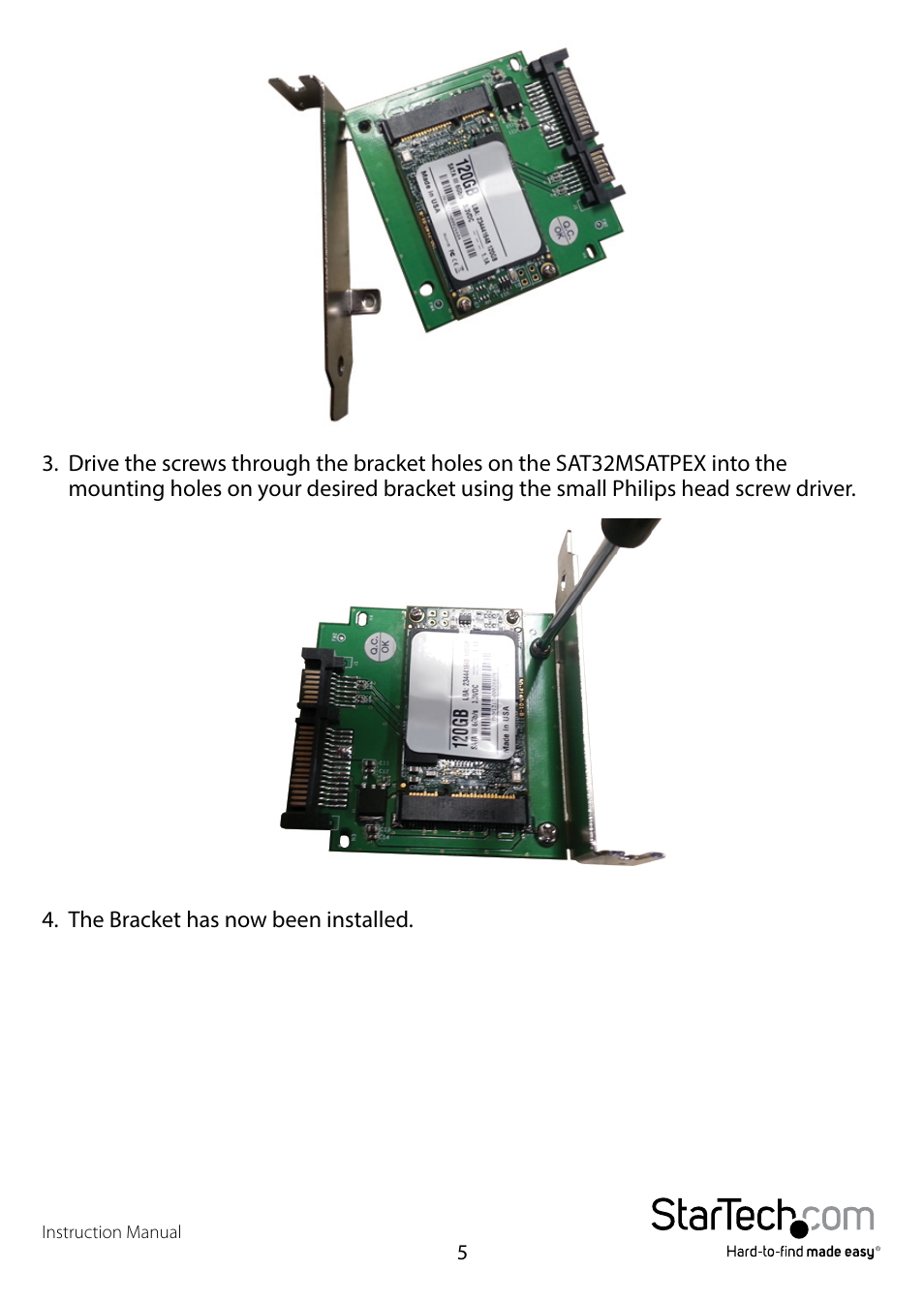 StarTech.com SAT32MSATPEX User Manual | Page 8 / 13