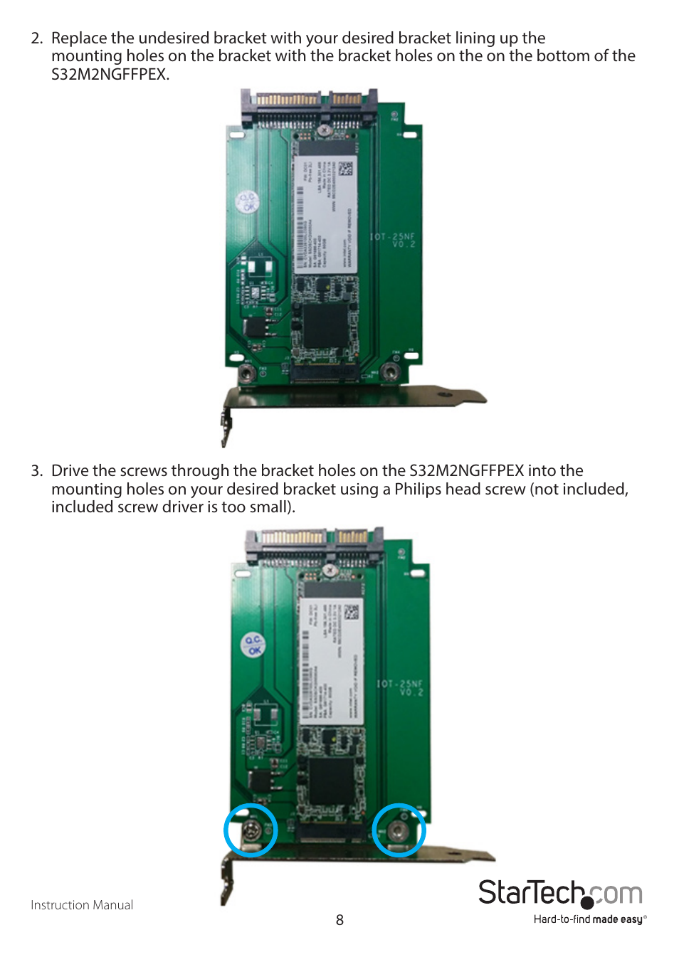 StarTech.com S32M2NGFFPEX User Manual | Page 11 / 16