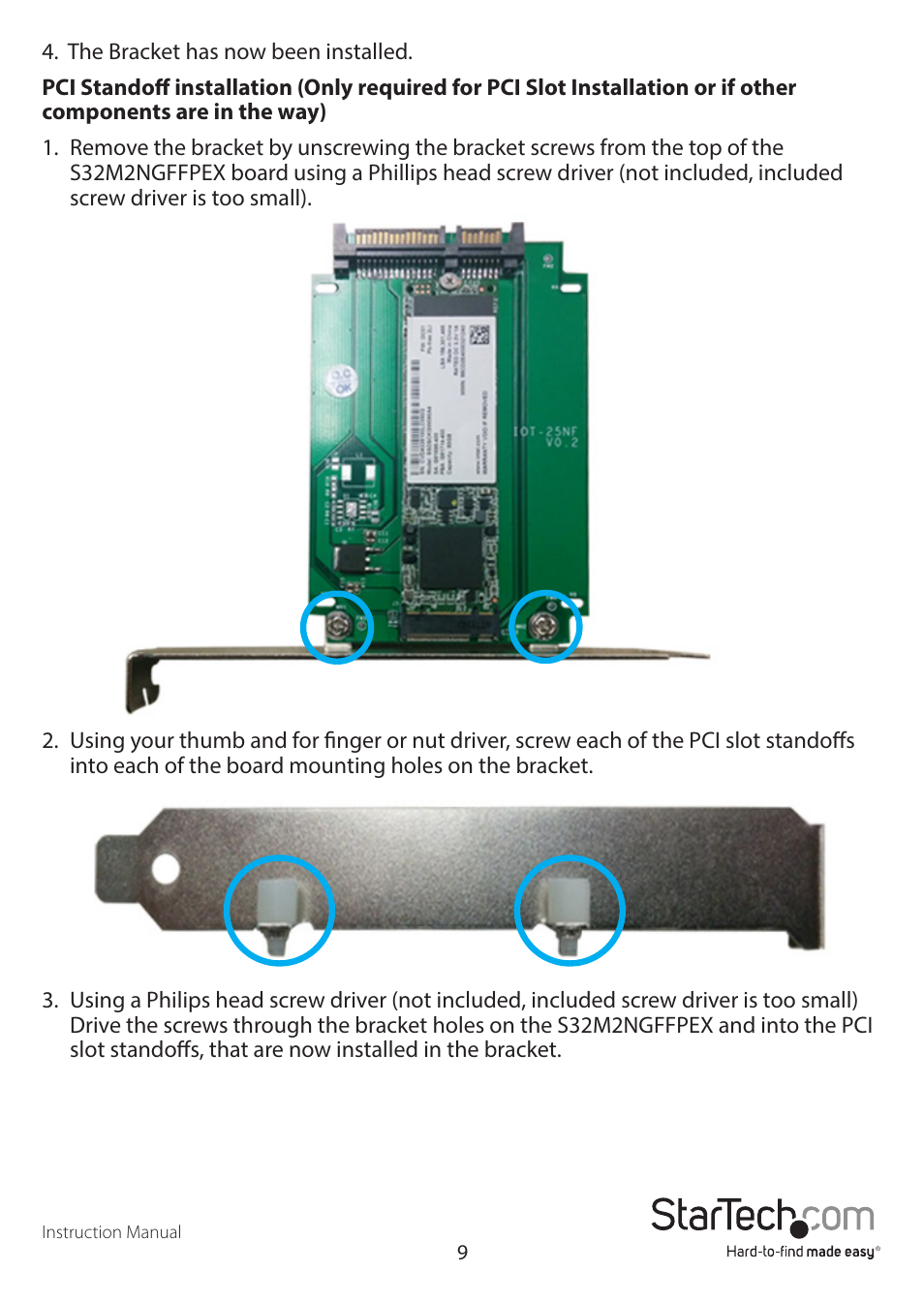 StarTech.com S32M2NGFFPEX User Manual | Page 12 / 16