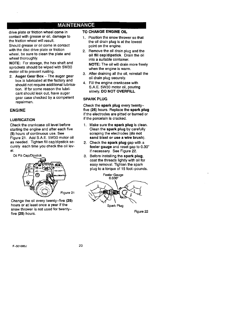 Craftsman 536.881130 User Manual | Page 20 / 30
