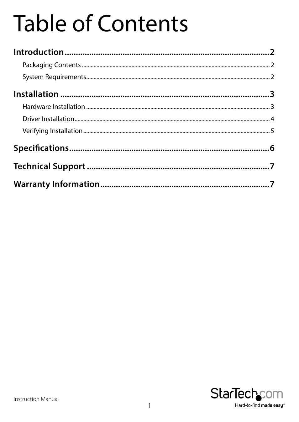 StarTech.com PEXUSB3S42V User Manual | Page 3 / 10