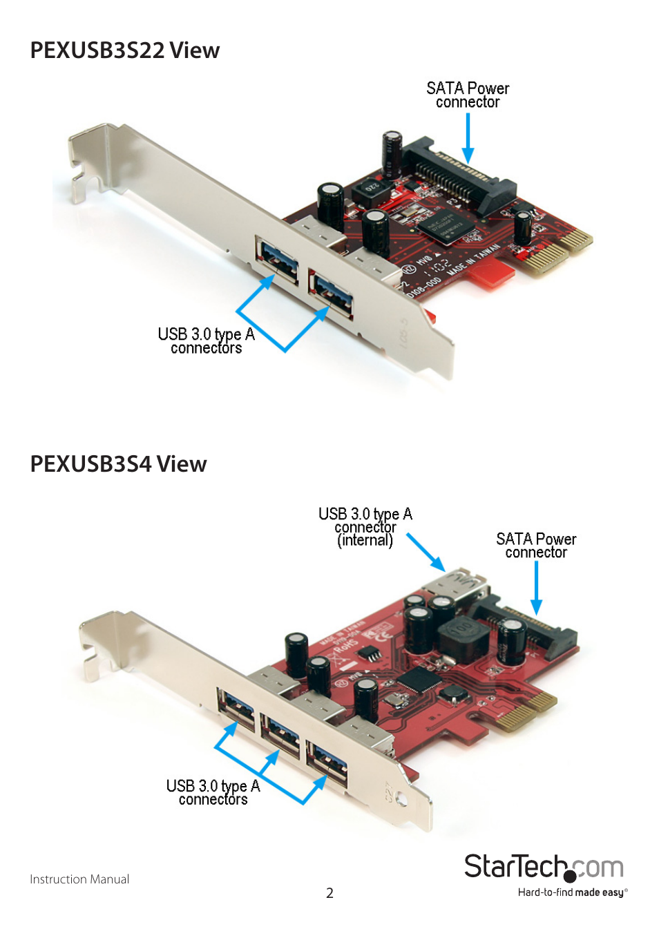 StarTech.com PEXUSB3S4 User Manual | Page 5 / 11