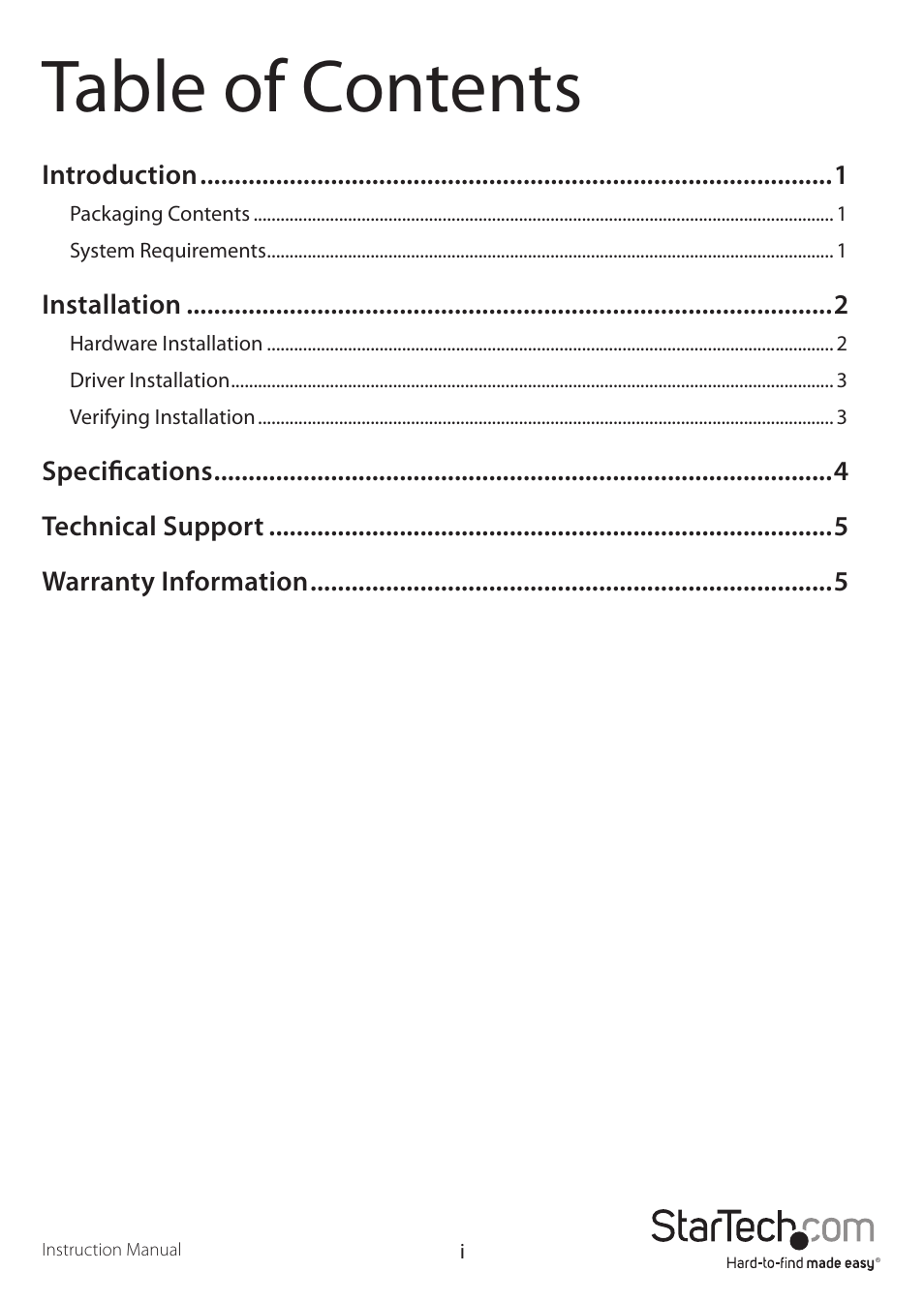 StarTech.com PEX4S553 User Manual | Page 3 / 9