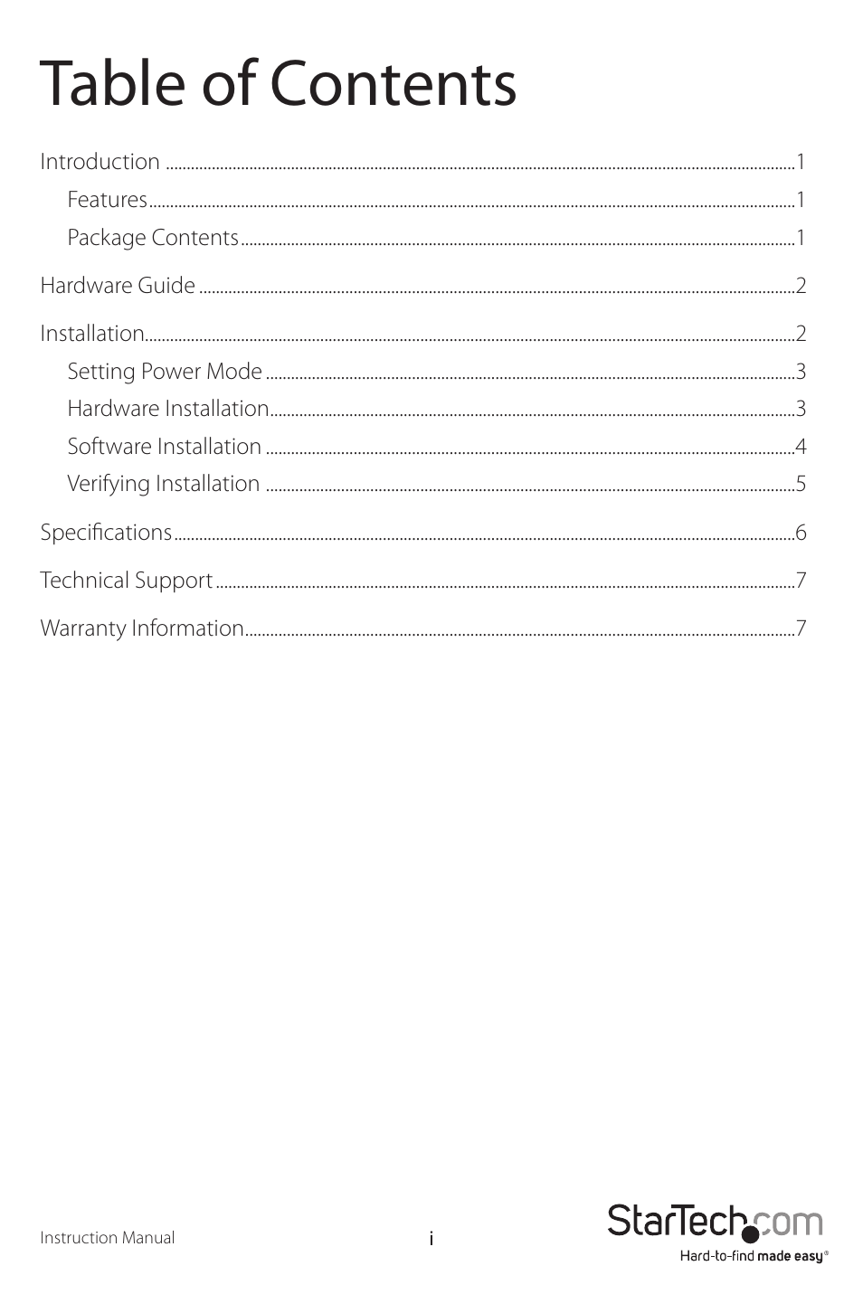 StarTech.com PEX2S5531P User Manual | Page 3 / 11