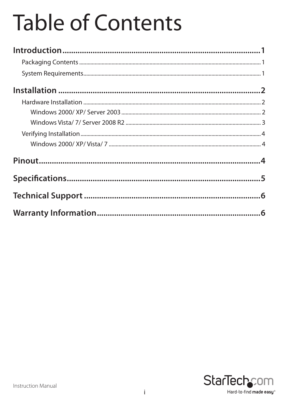 StarTech.com ICUSB232FTN User Manual | Page 3 / 10