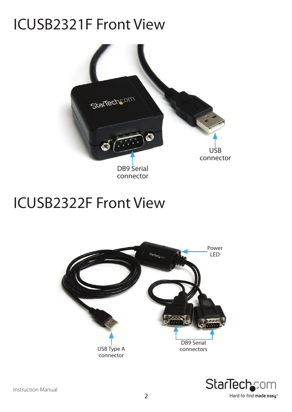 StarTech.com ICUSB2322F User Manual | Page 5 / 10