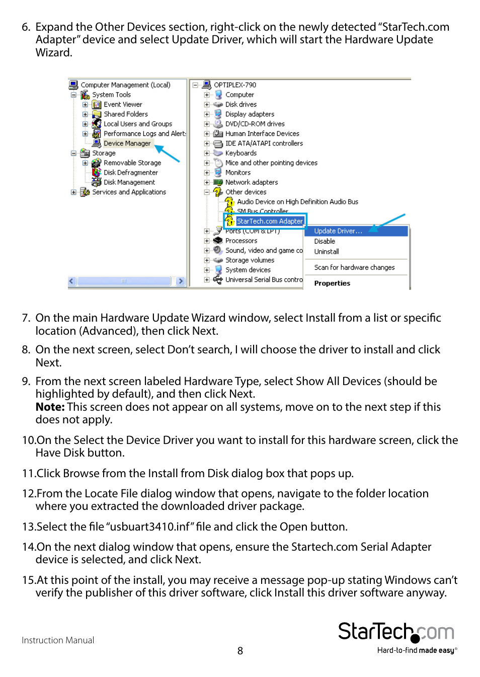 StarTech.com ICUSB2324X User Manual | Page 11 / 18