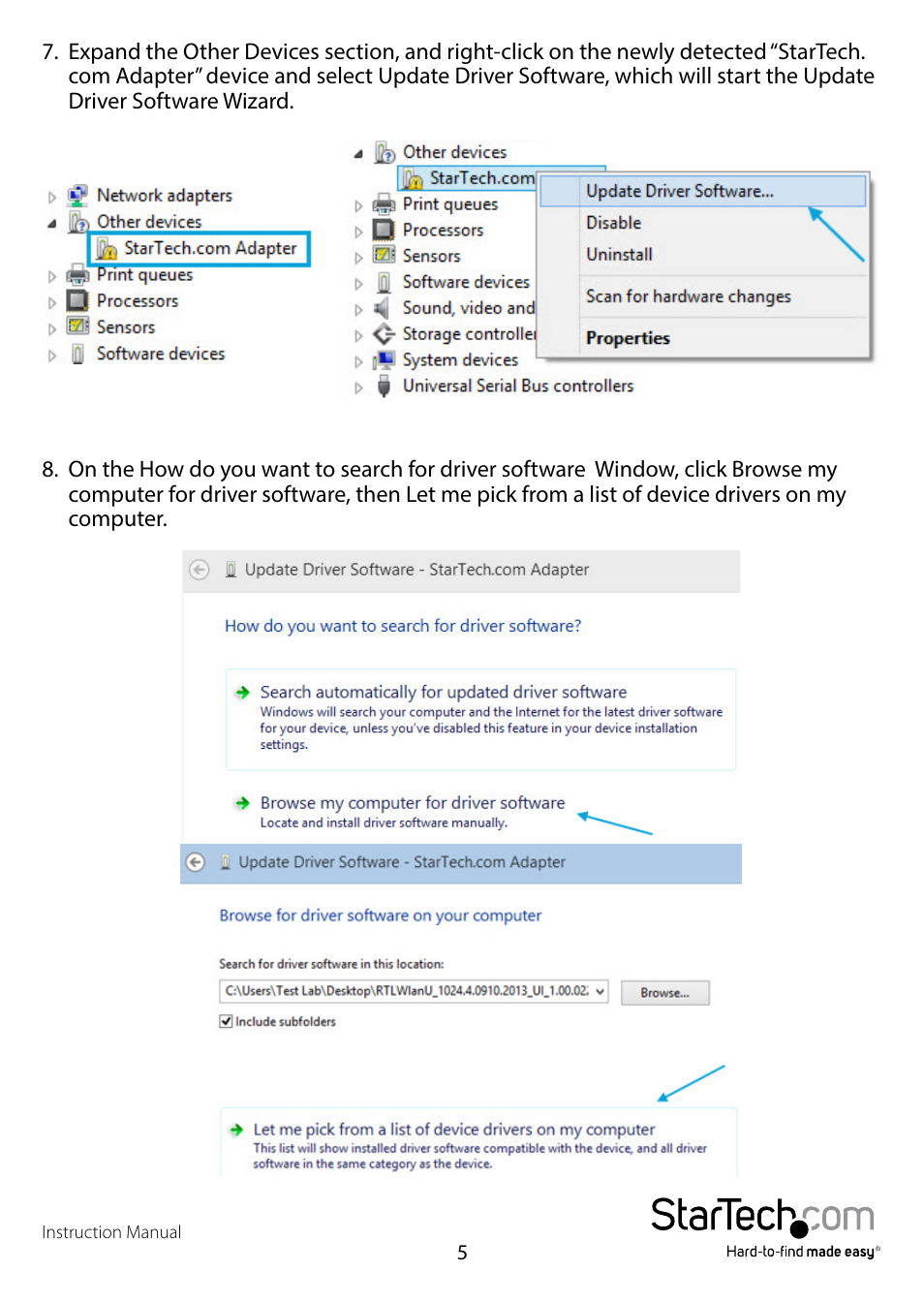 StarTech.com ICUSB2324X User Manual | Page 8 / 18