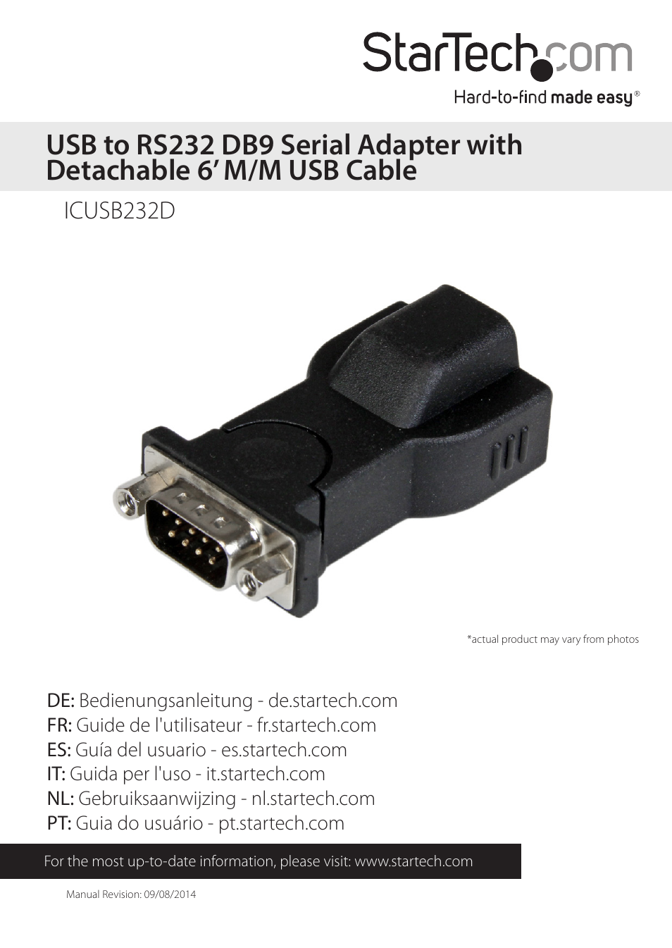 StarTech.com ICUSB232D User Manual | 11 pages