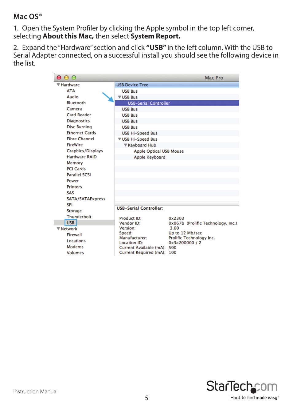 StarTech.com ICUSB232D User Manual | Page 8 / 11