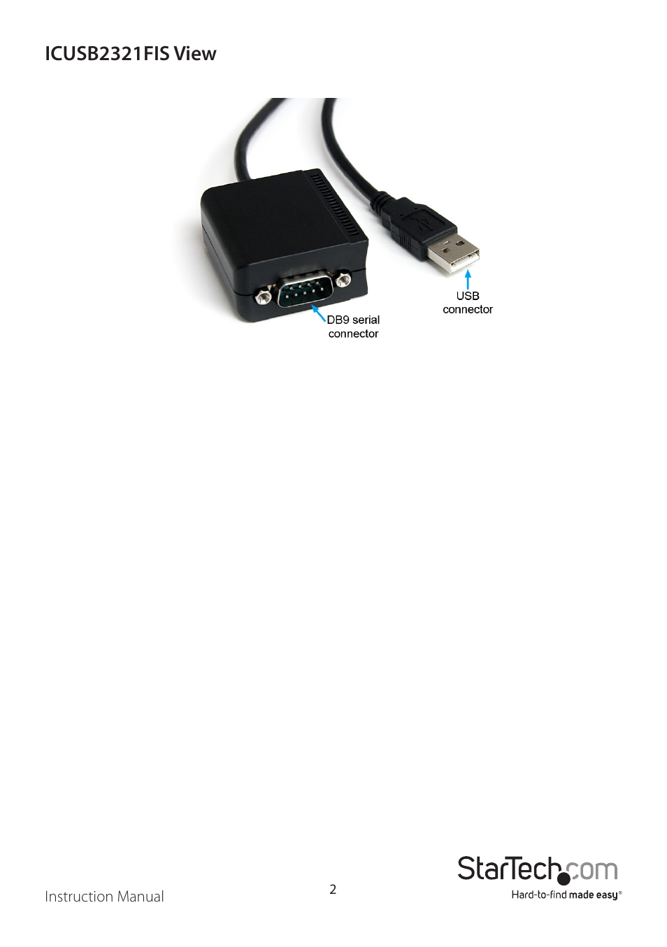 Icusb2321fis view | StarTech.com ICUSB2321FIS User Manual | Page 5 / 11