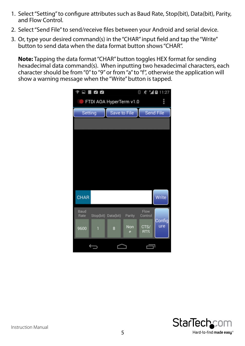 StarTech.com ICUSBANDR232 User Manual | Page 8 / 11