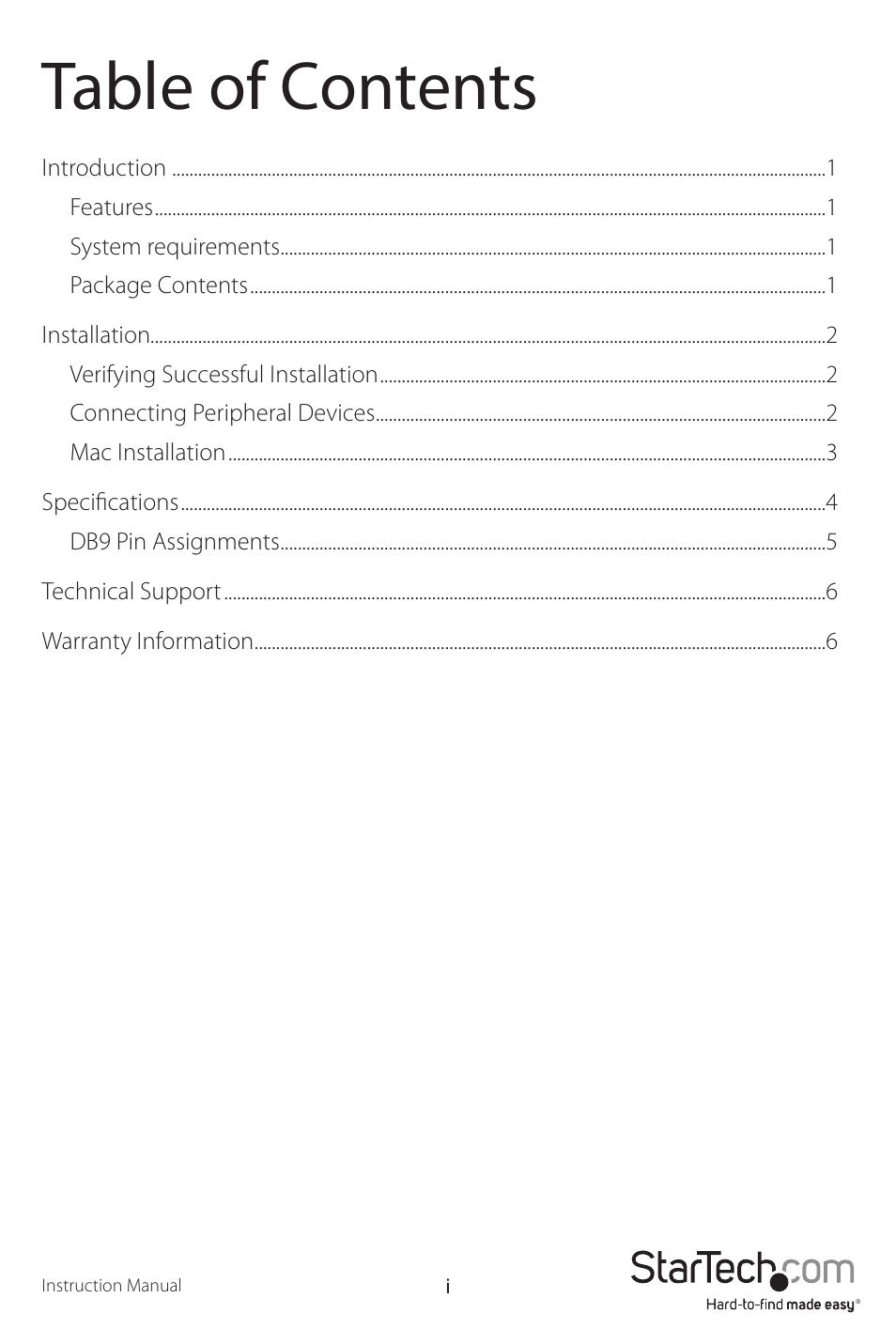 StarTech.com ICUSB232C2 User Manual | Page 3 / 10