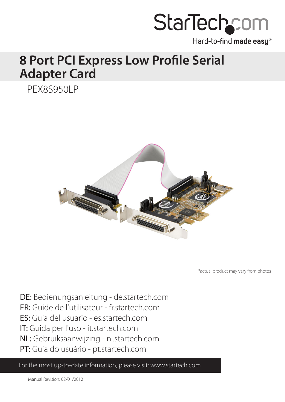 StarTech.com PEX8S950LP User Manual | 13 pages