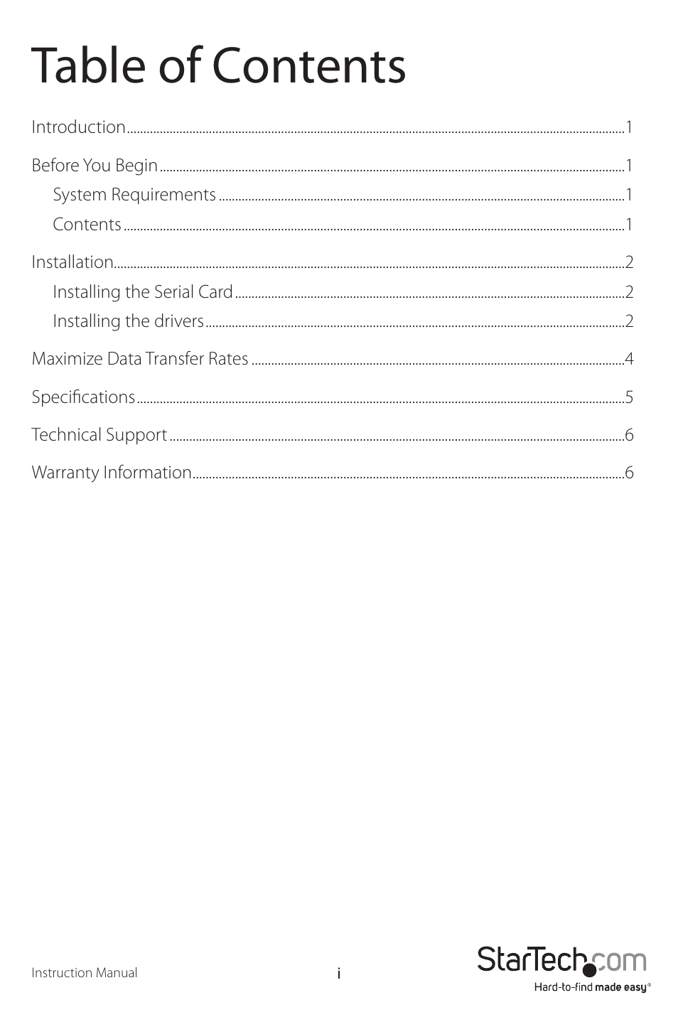 StarTech.com PCI2S950DV User Manual | Page 3 / 10