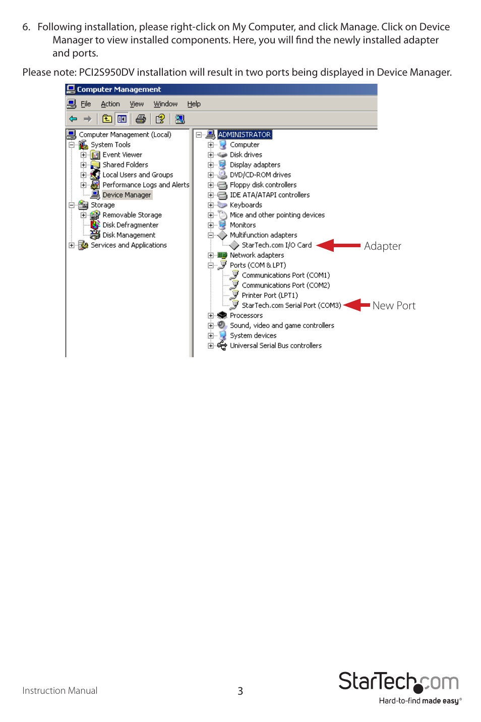 StarTech.com PCI2S950DV User Manual | Page 6 / 10