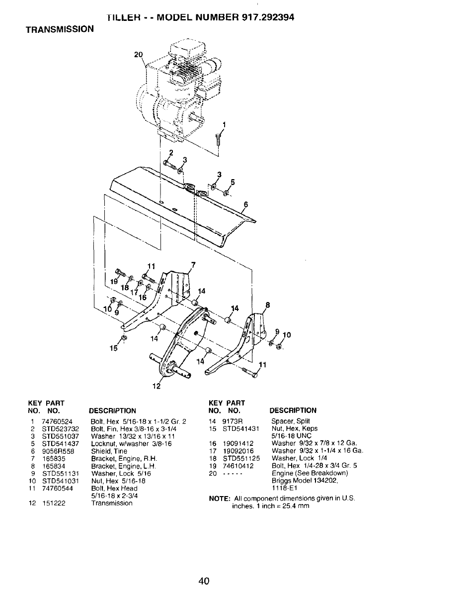 Transmission | Craftsman 917.292394 User Manual | Page 23 / 31