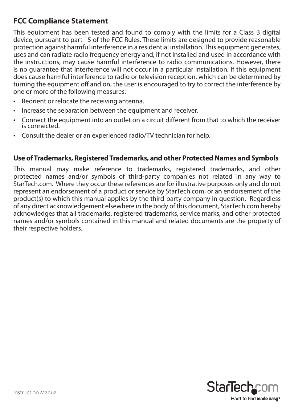 StarTech.com ICUSB2324852 User Manual | Page 2 / 10
