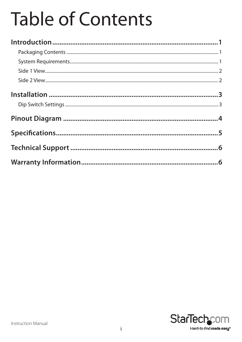 StarTech.com ICUSB2324852 User Manual | Page 3 / 10