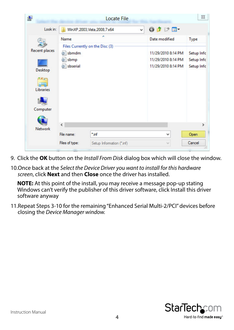 StarTech.com PEX8S1052 User Manual | Page 7 / 12