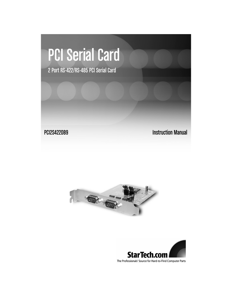 StarTech.com PCI2S422DB9 User Manual | 11 pages