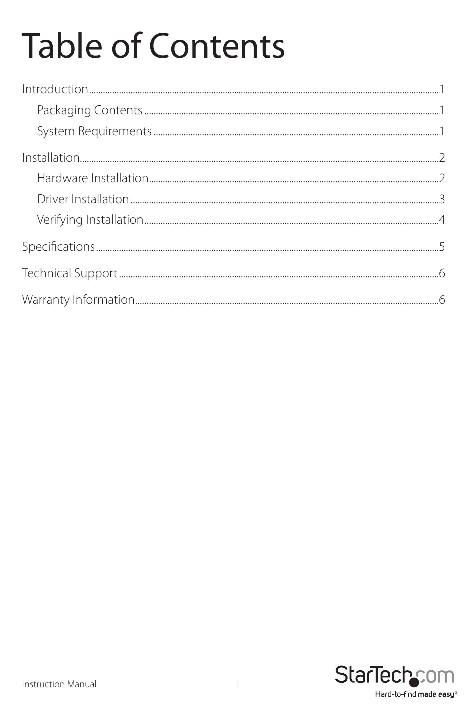 StarTech.com PCI8S950LP User Manual | Page 3 / 10