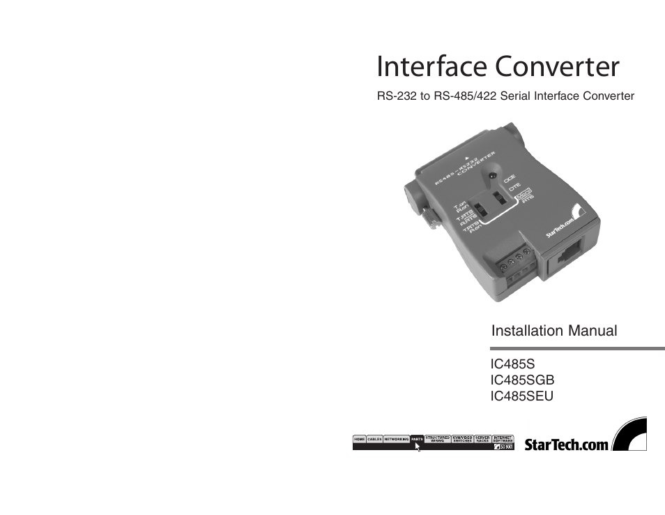 StarTech.com IC485SEU User Manual | 6 pages