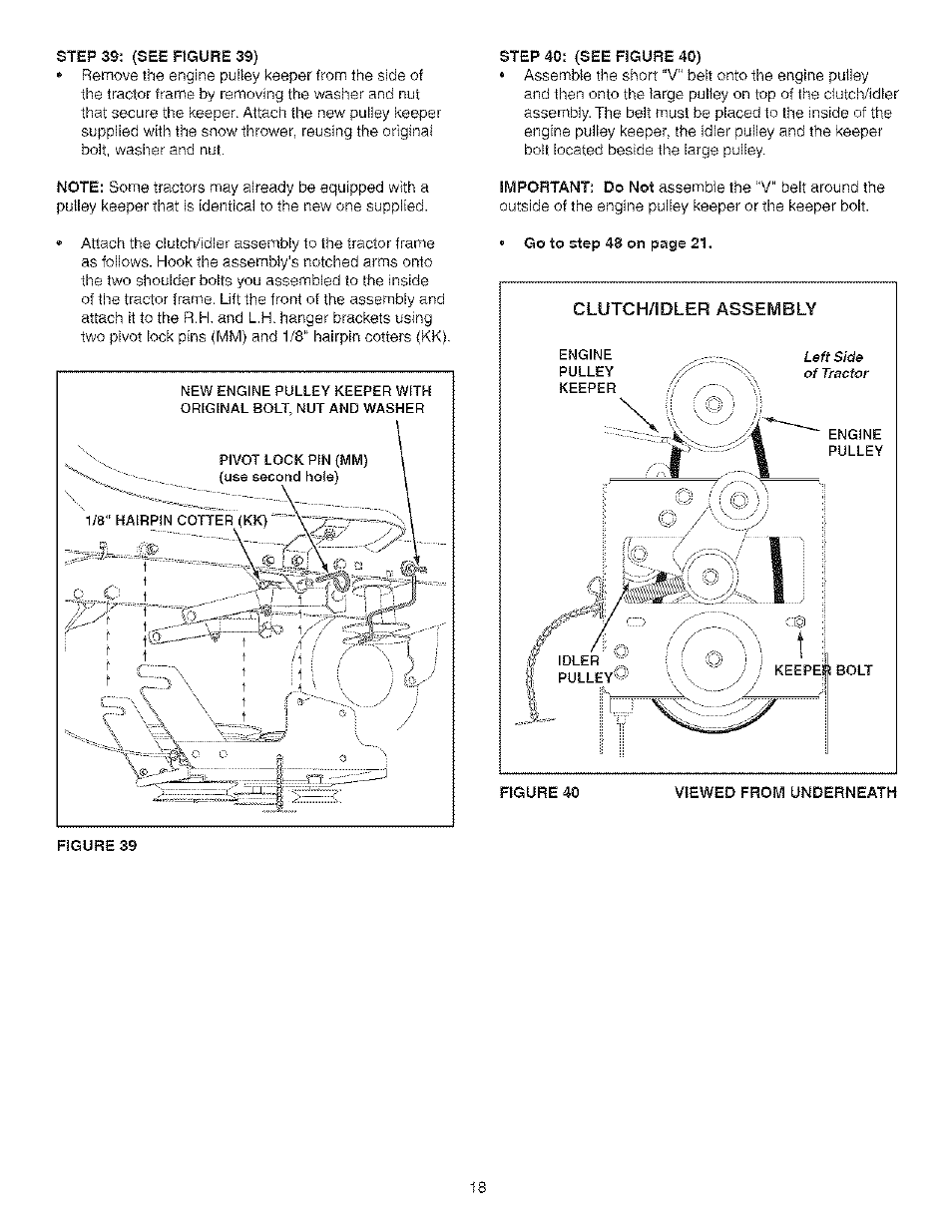 Step 40: (see figure 40) | Craftsman 486.24838 User Manual | Page 18 / 40