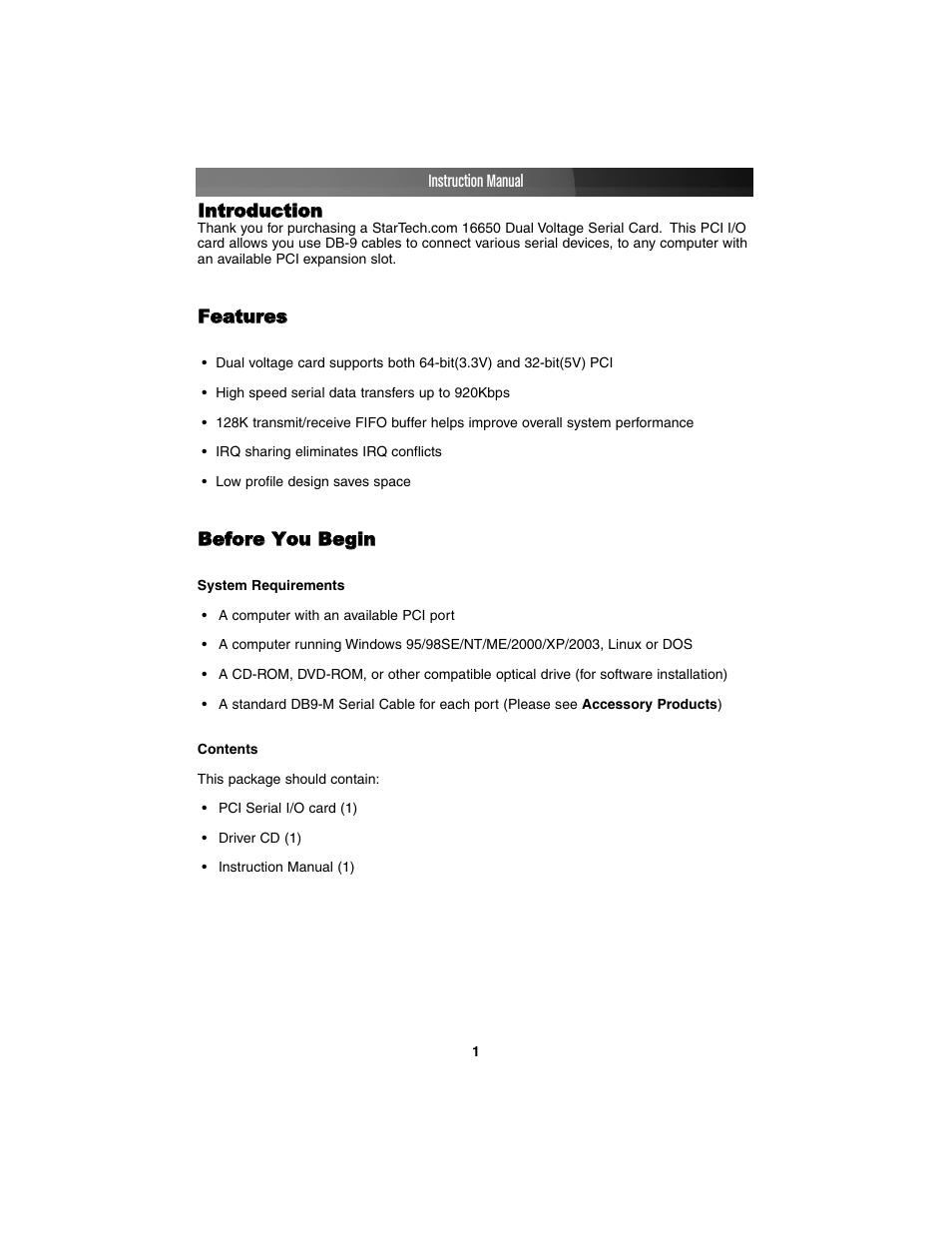 StarTech.com PCI2S650DV User Manual | Page 4 / 10