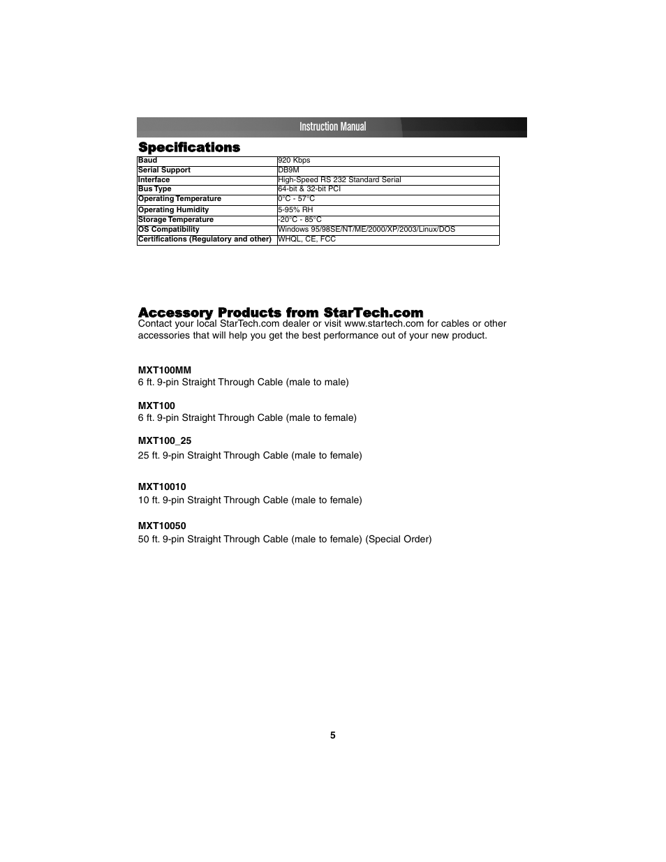 StarTech.com PCI2S650DV User Manual | Page 8 / 10