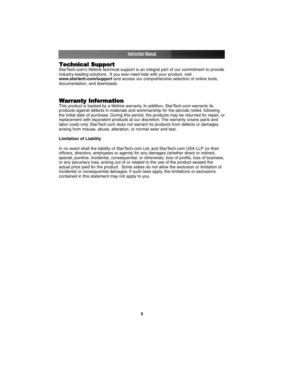 StarTech.com CB4S950 User Manual | Page 8 / 9