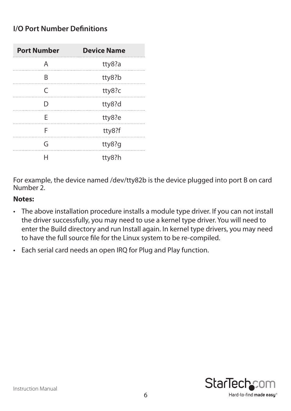 StarTech.com PCI8S9503V User Manual | Page 9 / 14