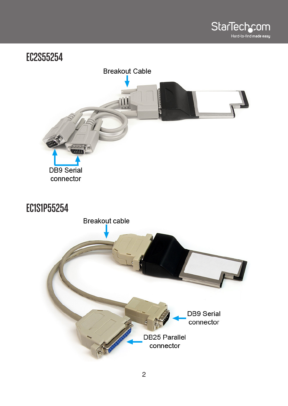 StarTech.com EC1S1P55254 User Manual | Page 5 / 10