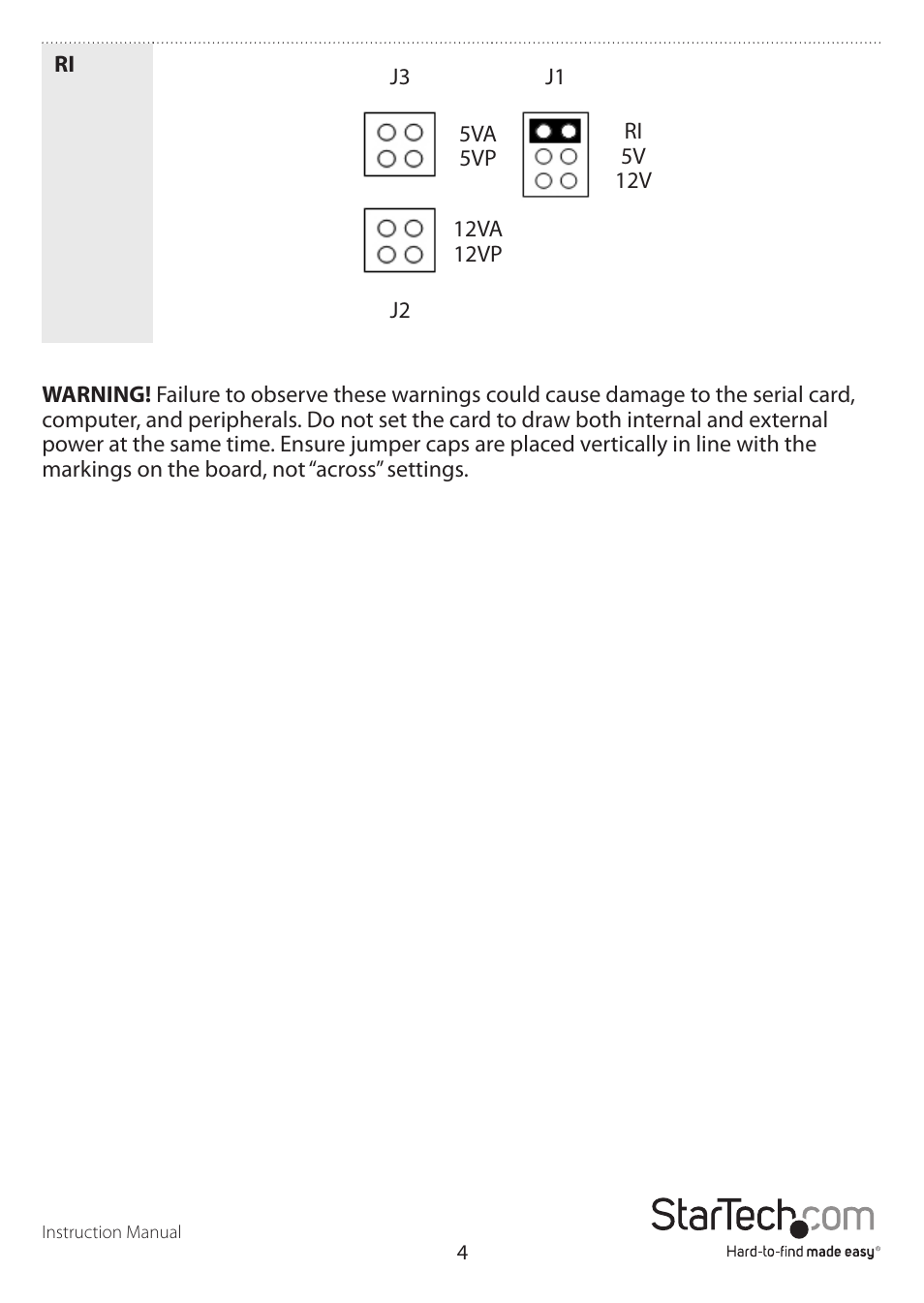 StarTech.com PCI1S650PW User Manual | Page 7 / 12