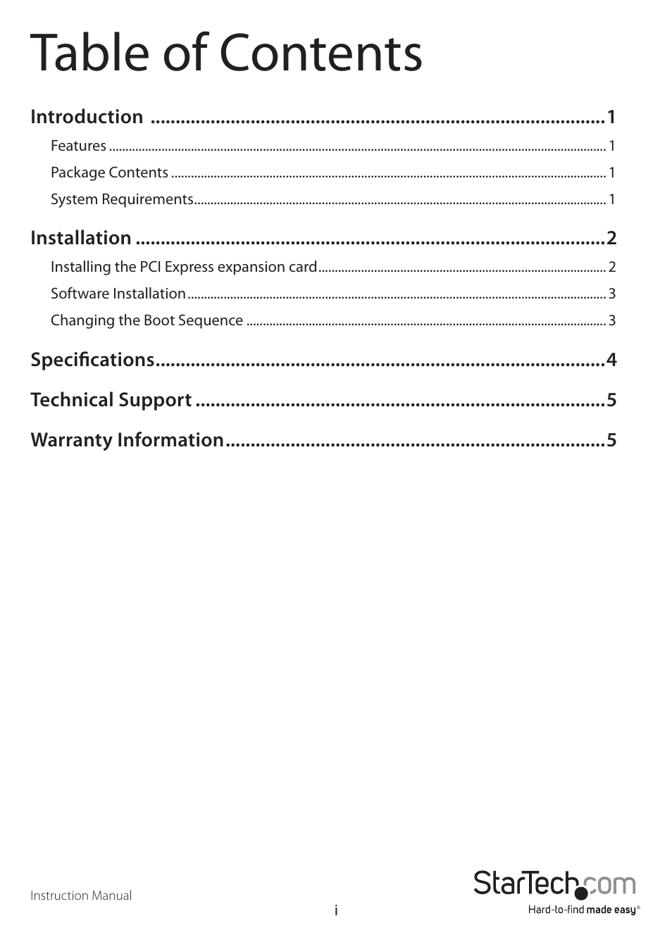 StarTech.com PEX2IDE User Manual | Page 3 / 9