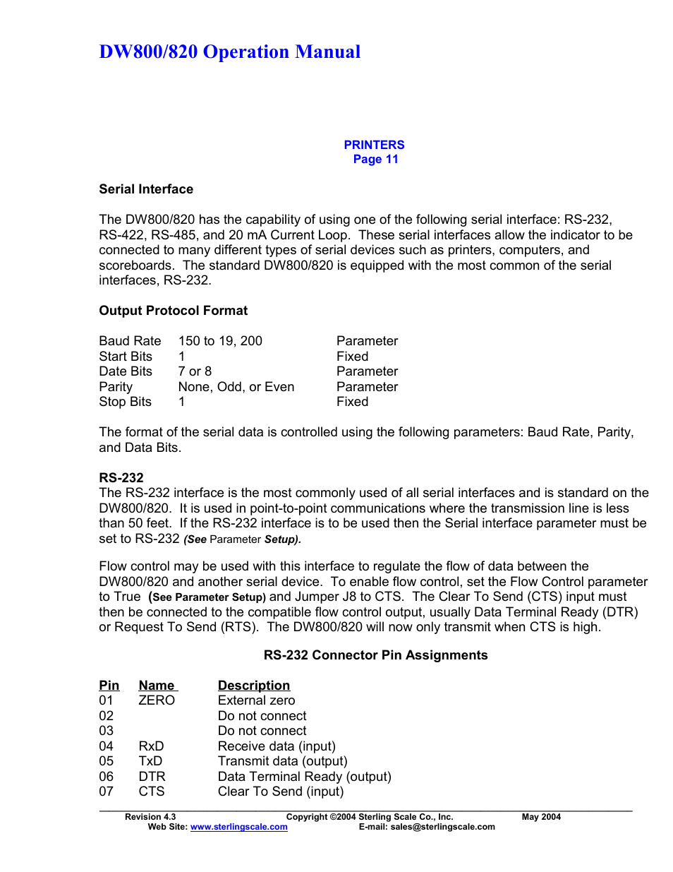 Sterling Scale 820 User Manual | Page 14 / 21