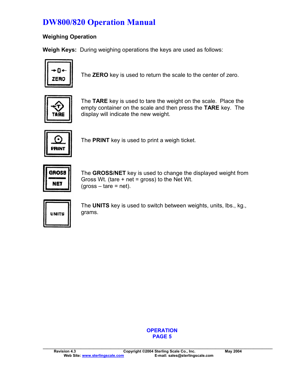 Sterling Scale 820 User Manual | Page 7 / 21