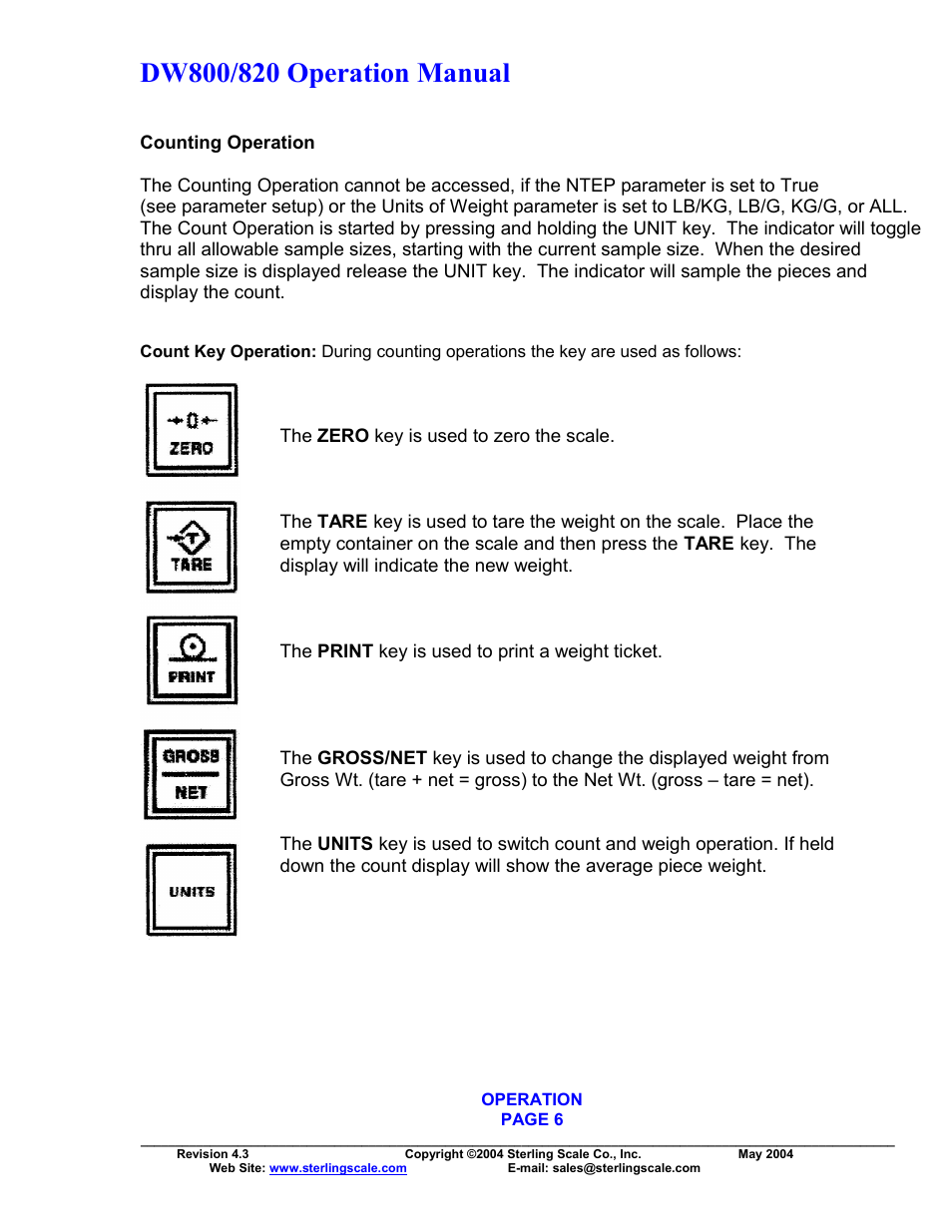 Sterling Scale 820 User Manual | Page 8 / 21