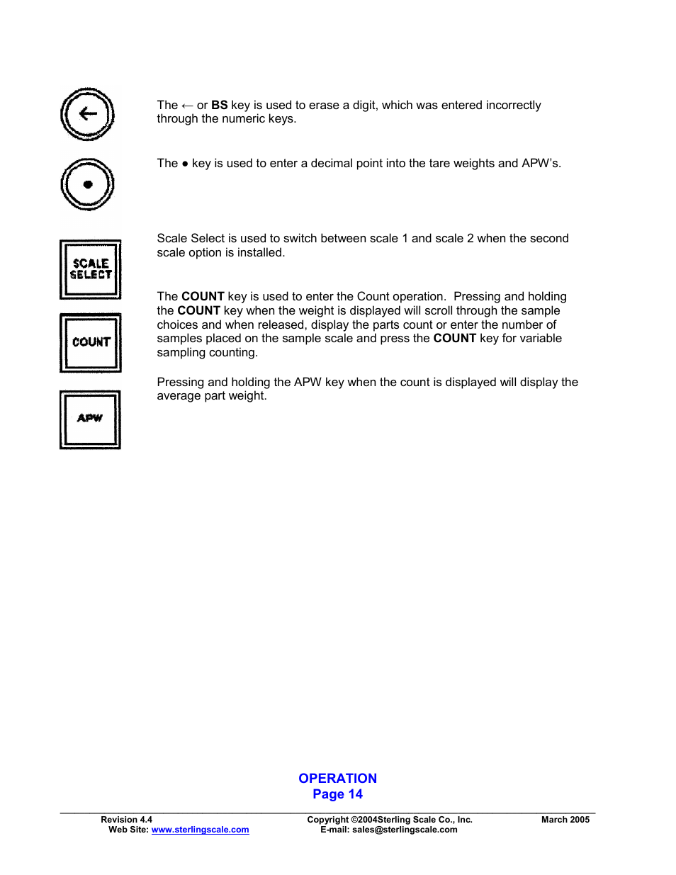 Sterling Scale 825 User Manual | Page 16 / 31
