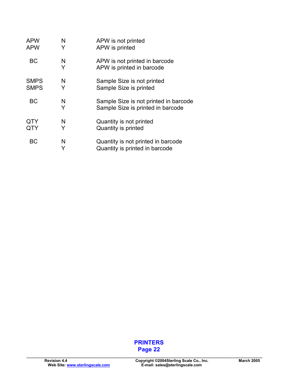 Sterling Scale 825 User Manual | Page 24 / 31