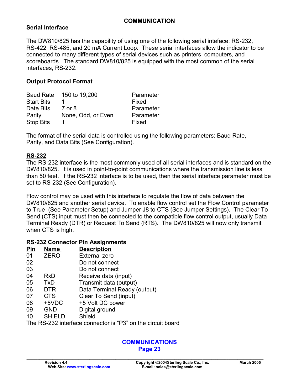 Sterling Scale 825 User Manual | Page 25 / 31