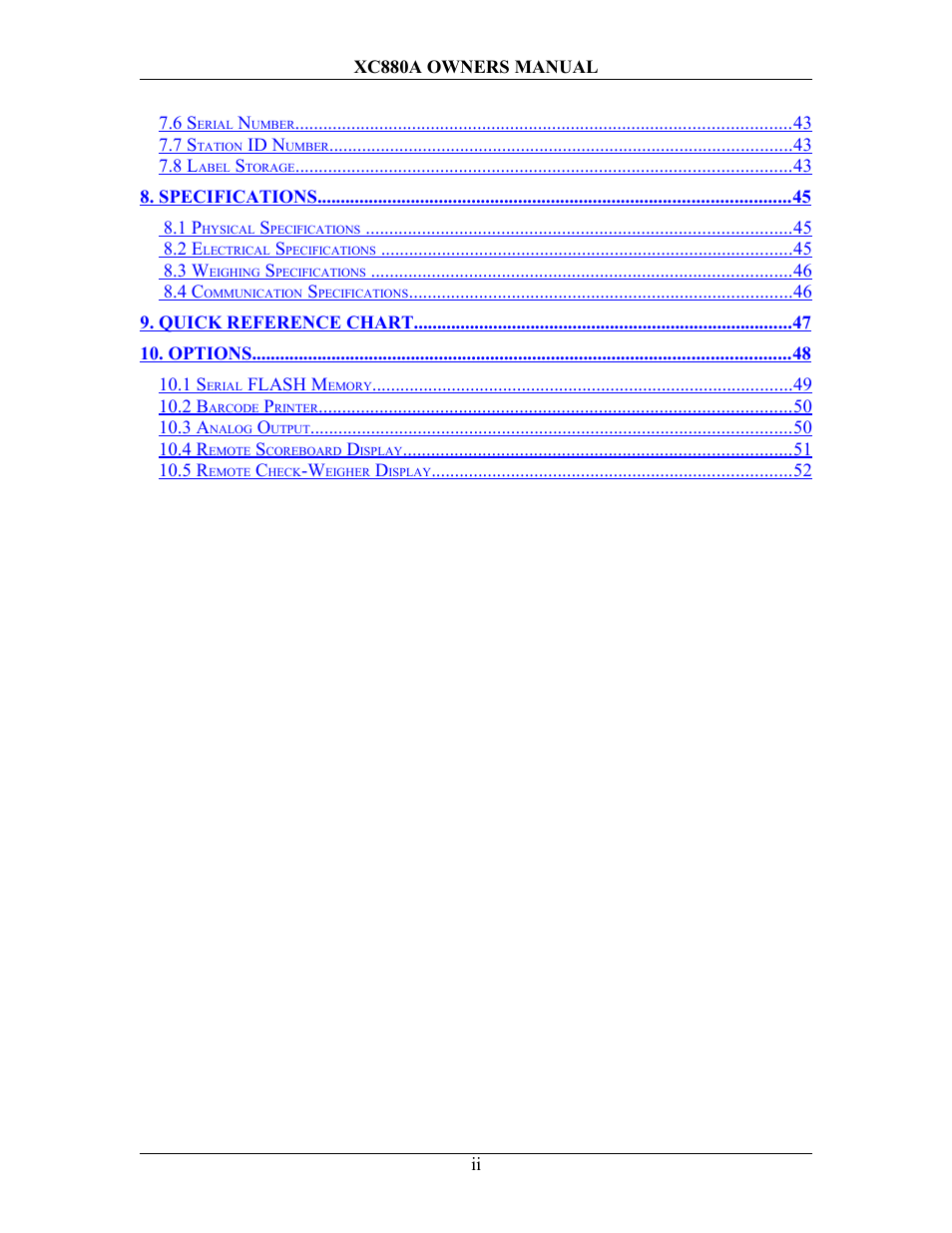 Sterling Scale XC880A User Manual | Page 3 / 55