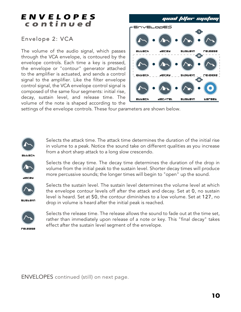 Envelopes cont | Studio Electronics ATC-1X User Manual | Page 15 / 25