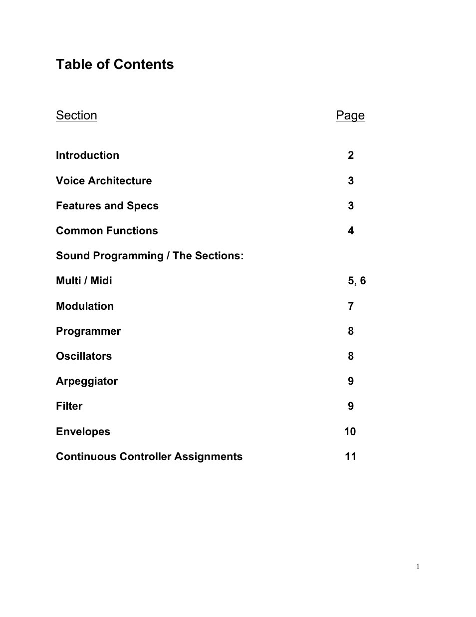 Studio Electronics Omega 8 User Manual | Page 2 / 13